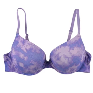 Victoria's Secret Wear Everywhere Push Up BH Damen Gr. 36C Lila Batik VS - Bild 1 von 4
