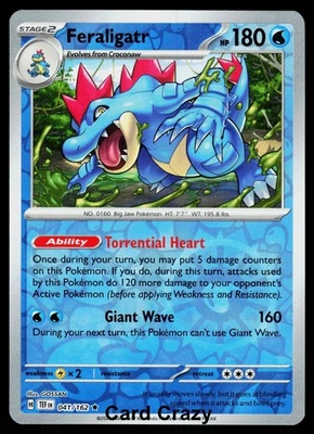 Feraligatr 041/162 Reverse Holo (SV05: Temporal Forces) Pokemon NM - Image 1 of 2