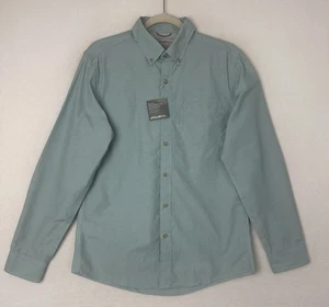 Camicia uomo Eddie Bauer in movimento popeline con bottoni a quadri Travex taglia S nuova con etichetta - Foto 1 di 12