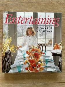 Entertaining by Martha Stewart 1982 25th Printing Cookbook Hardcover Dust Cover - Picture 1 of 4