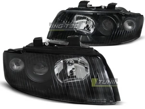 Headlights for AUDI A4 B6 00-04 Black WorldWide FreeShip US LPAU55W XINO US - Bild 1 von 9