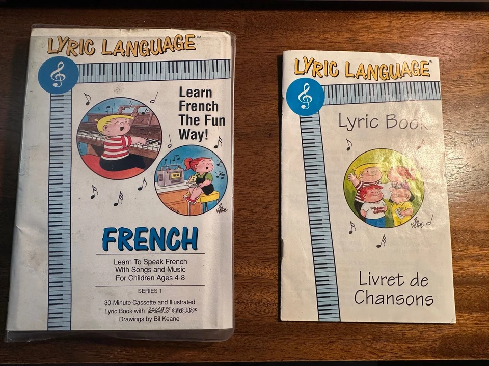Family Circus Lyric Language French Series 1 Cassette Tape With Lyric Booklet - Image 1 of 3
