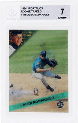 1994 Sportflics Alex Rodriguez Rookie/Traded #148 BGS 7 Rookie RC - Image 1 of 2