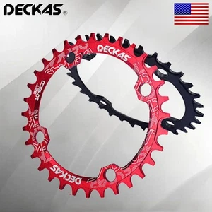 Plato de bicicleta DECKAS 32t 34t 36t 38t estrecho ancho ovalado redondo piñones de bicicleta MTB - Imagen 1 de 10