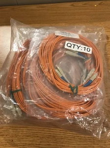 Fiberdyne 2.0MM Fiber Cable SC to SC MM / Duplex 25 Feet (Lot of 10) - Picture 1 of 3