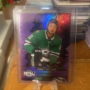 2020 Skybox Metal Universe Purple Spectrum 144/199 Jason Robertson#101 Rookie RC - Picture 1 of 3