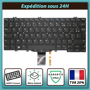 CLAVIER FRANÇAIS AZERTY POUR DELL LATITUDE 7389 5280 0NMPT1 DLM16C8 + rétro - Afbeelding 1 van 2