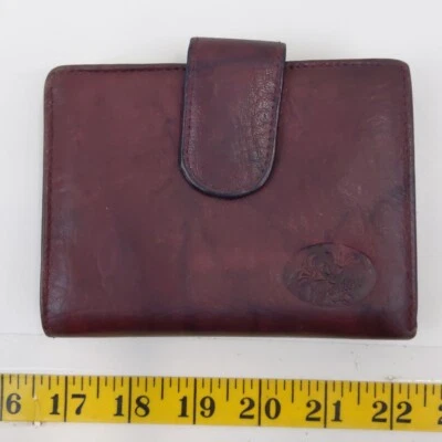 Cartera de cuero genuino marrón Buxton porta tarjetas de identificación plegable a presión de colección para hombre’s Foto 1 de 4