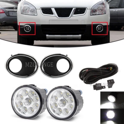 Juego completo de luces antiniebla de conducción con cableado de cubierta para Nissan Qashqai J11 2014-2017 - Imagen 1 de 4