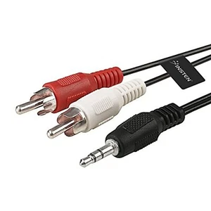 Cable auxiliar estéreo de 3,5 mm a 2 x adaptador en Y de audio RCA 3,5 MM totalmente nuevo - Imagen 1 de 4