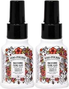 Poo-Pourri, Before-You-go Bathroom Spray, Tropical Hibiscus - 1.4 Oz, 2 Pack