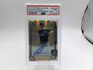 PSA 9 2015 Bowman Chrome Refractor #BCAMS Michael Soroka Auto RC - Bild 1 von 2