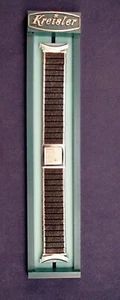 Kreisler USA 16 to 19mm vintage ss calendar watch band for Accutron & others NOS - Picture 1 of 6