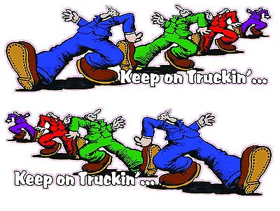 Keep on Truckin' Right & Left Large 24" x 9" Decals  - Image 1 of 2