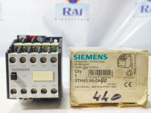 SIEMENS 3TH4355-0A 400-480VAC 50/60Hz 16A CONTROL RELAY 3TH43550A FREE SHIPPING - Picture 1 of 9