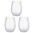Creative Red Wine Glasses 3pcs Household Reusable Stemless Cups