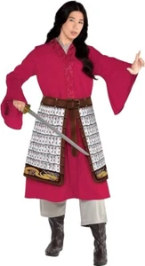 Disney Mulan (3-Piece) Halloween Costume Women's Size Plus XXL (18-20) NEW - Picture 1 of 6