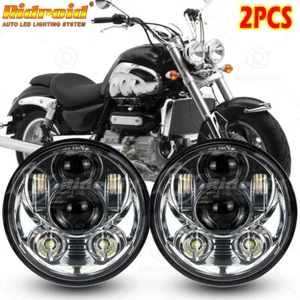 2 Stück 5,75" LED Motorrad Scheinwerfer für Triumph Rocket III3 Street Speed Triple - Bild 1 von 16