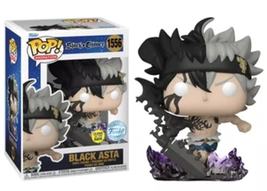FIGURA DE VINILO ABOVEDADA FUNKO POP ANIMATION TRÉBOL NEGRO #1556 ASTA GLOW 🌵💦 - Imagen 1 de 13