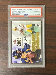 2009 Upper Deck Rookie Exclusives Aaron Rodgers Psa 10 Pop 2 - Picture 1 of 2