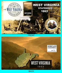 Cubierta Primer Día West Virginia Statehood con Cancelación de Color Tipo 3 - Imagen 1 de 1