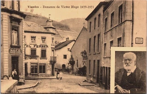 Postal vintage Luxemburgo Vianden Demeure de Victor Hugo 1870-1871 B222 - Imagen 1 de 2