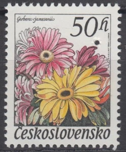 Specimen, Czechoslovakia Sc2319 Flower Show, Gerbera Jamesonii - Picture 1 of 1