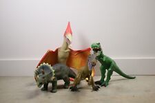Toys "R" Us rubber Dinosaurs T-Rex Pterodactyl Triceratops