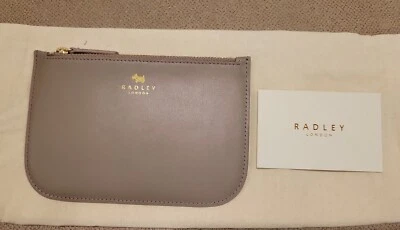 Bolsa delgada de cuero beige Radley London NWoT Foto 1 de 4