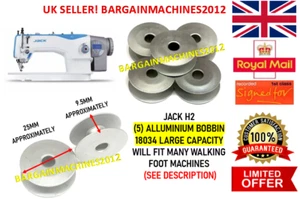 JACK H2 ALLUMINIUM 18034 LARGE (5) BOBBIN WALKING FOOT INDUSTRIAL SEWING MACHINE - Picture 1 of 3