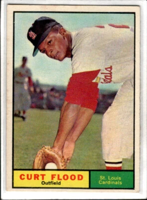 1961 Topps Curt Flood #438 Cardinals - Image 1 of 2