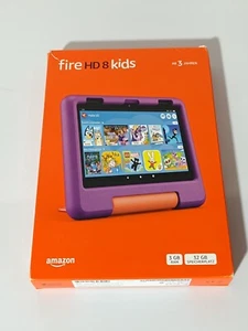 Amazon Fire HD 8 Kids Tablet für Kinder (12. Gen) 2024 3GB /32GB - Violett_0.6_2 - Afbeelding 1 van 10