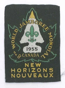 Parche de participantes oficiales del Jamboree Scout Mundial 1955 - Imagen 1 de 2