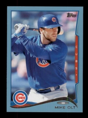 2014 TOPPS UPDATE WAL-MART BLUE BORDER #US-219 MIKE OLT CHICAGO CUBS - Image 1 of 2