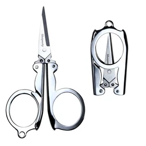 Stainless Steel Folding Portable Travel Scissors Small Foldable Paper String ... - Picture 1 of 3