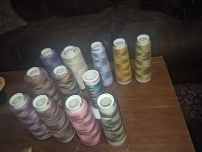 Signature QT Cone Thread 40 wt Asst. Colors Wrapped Poly 12 Full & Partial  - Image 1 of 4