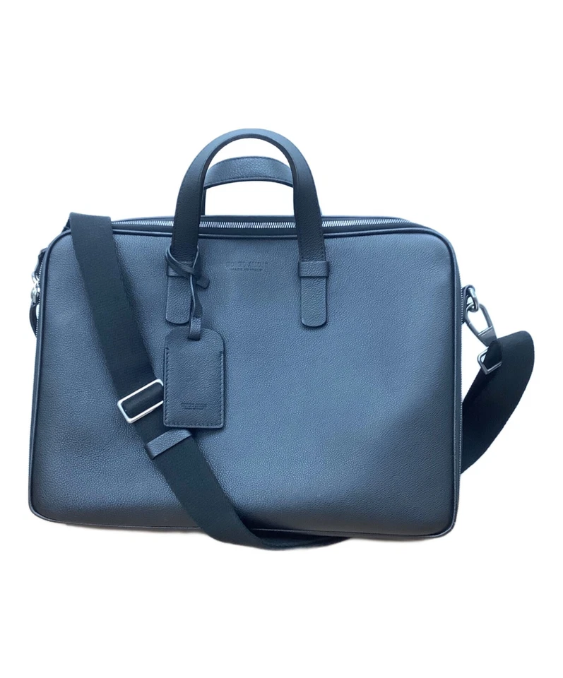 GIORGIO ARMANI портфель из черной кожи бизнес сумка мужчин б/у подлинный - Изображение 1 из 4