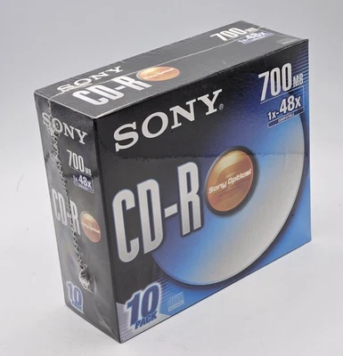 Sony CD-R 700MB 48x Compatible 10 Pack Recordable Media - Image 1 of 4