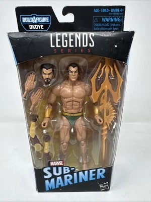 Figura Hasbro Marvel Black Panther Legends Series Sub-Mariner 6"" NUEVA con DESGASTE EN CAJA Foto 1 de 4
