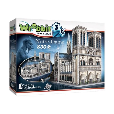 New - Wrebbit Castles & Cathedrals - Notre-Dame de Paris 3D Puzzle: 830 Pcs - Image 1 of 4