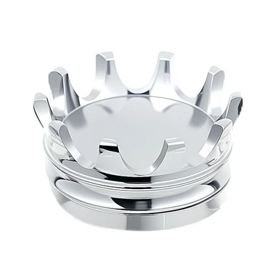 Chrome Fork Lock Crown shaped Cover For Harley 1994-2023 Road King Parts - Изображение 1 из 4