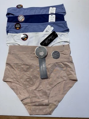 4 pares de bikini de algodón Rene Rofe 16206 SM bicicleta nueva con etiquetas, 1 par Jessica Mclintock Foto 1 de 4