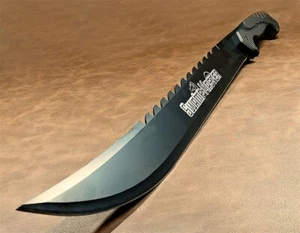 Huge Swamp Master Sharp Saw Back Machete Knife Full Tang Military Blade w/Sheath - Picture 1 of 6