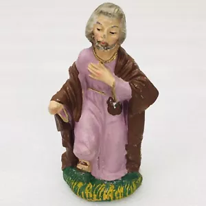 Vintage!! Italien Kreidegeschirr Krippe Ersatz Joseph Figur 3,5" hoch • Sehr guter Zustand!! - Bild 1 von 5