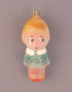Decorazione Albero di Natale Ragazzo Vetro Ornamento Russo Sovietico Vintage Vecchio NATALE - Foto 1 di 5