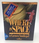 Juego de PC Where In Space Is Carmen Sandiego raro CD-ROM versión 1993 en caja