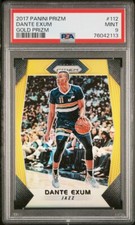 Dante Exum 2017-18 Panini Prizm #112 Gold Prizms /10 PSA 9 Mint