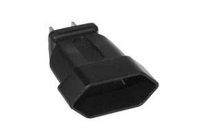 Adaptador de enchufe de alimentación SF europeo CEE7/16 a EE. UU. NEMA 1-15P - Imagen 1 de 5