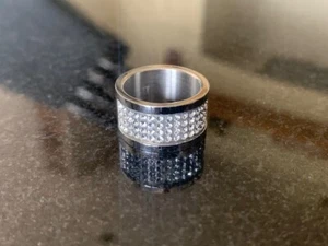 Dyrberg Kern Emily Ring with swarovski crystals Size II Preowned - Picture 1 of 7