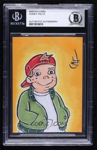 Aussparung TJ Detweiler Disney ABC Kinder Original Kunst Skizzenkarte 1/1 BAS - Bild 1 von 2
